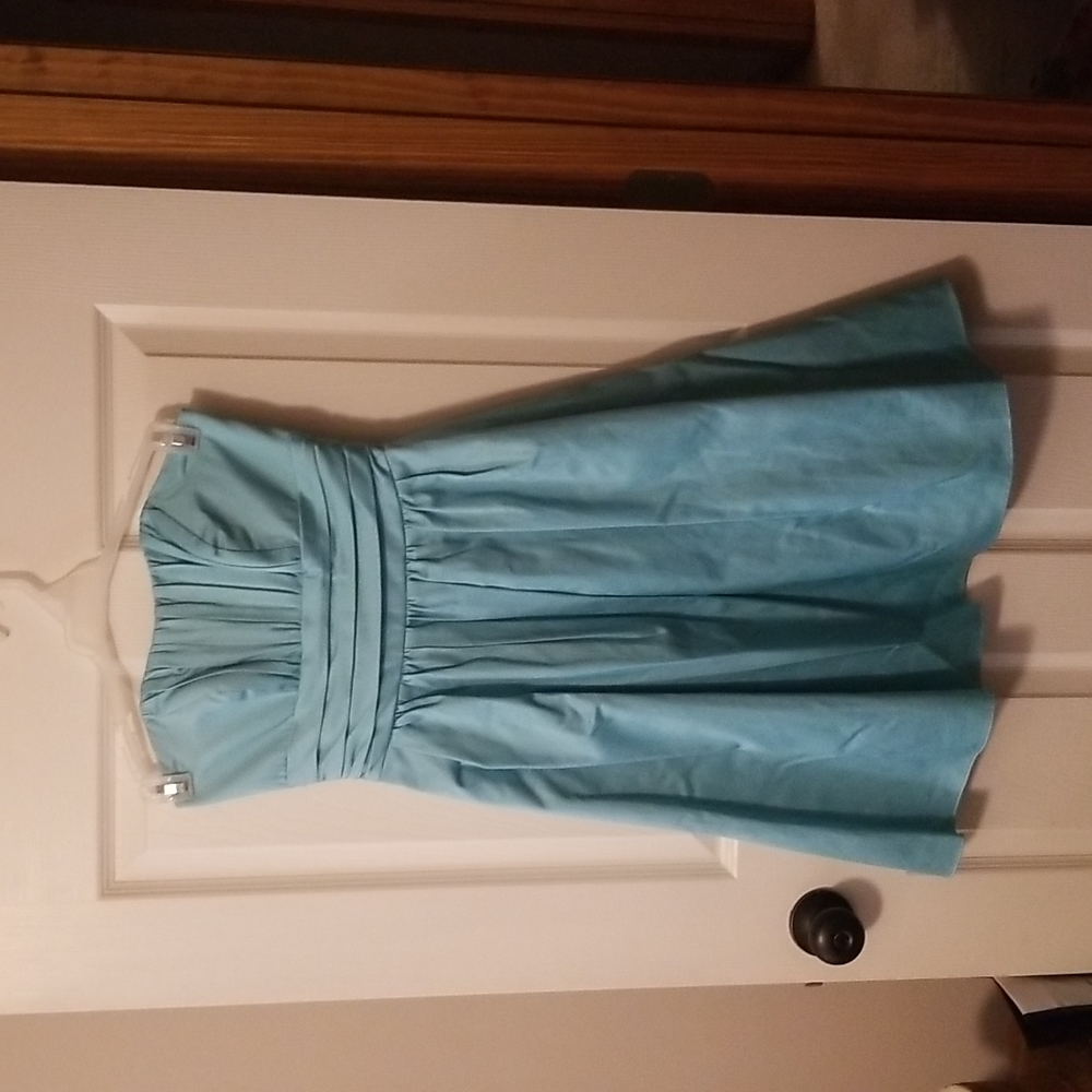 David's Bridal strapless dress